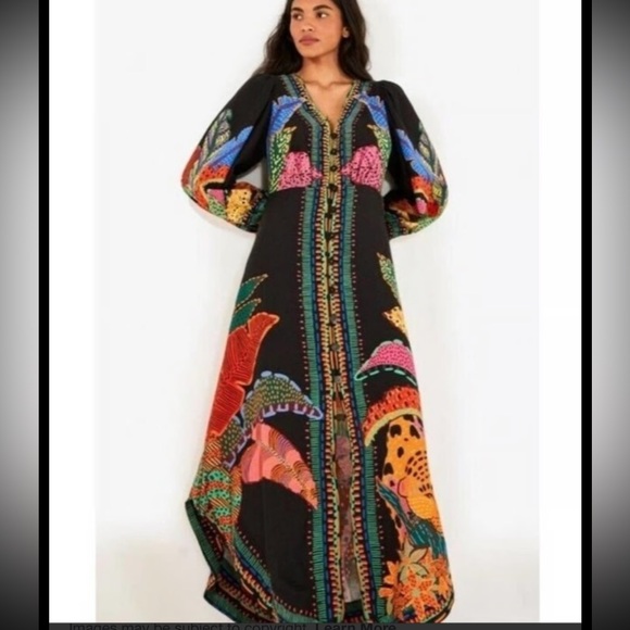 Farm Rio Cool Leopards Maxi Dress - Picture 3 of 6